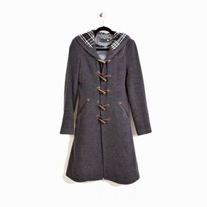 Hayden Harnett Hooded Wool Trench Size S/M